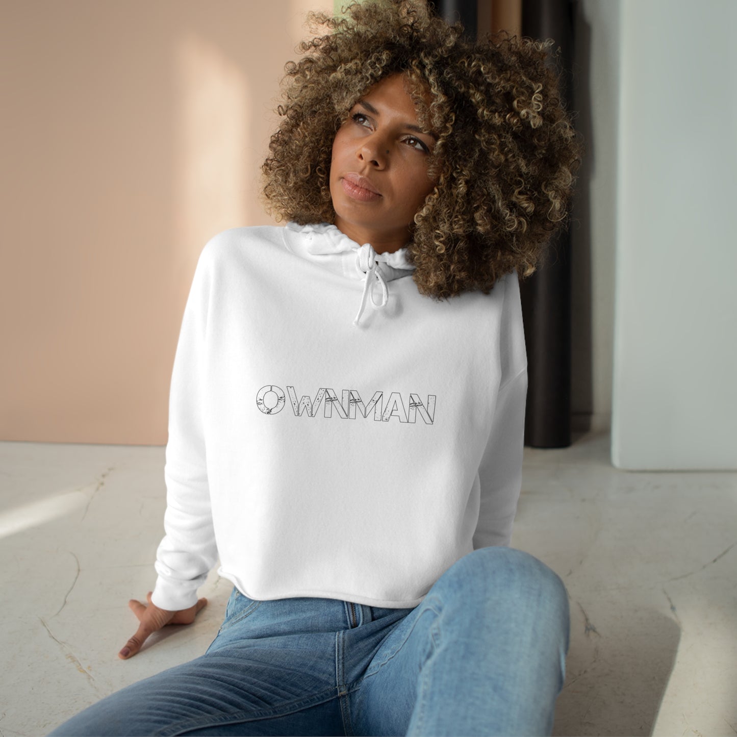 Women’s OWNMAN Crop Hoodie