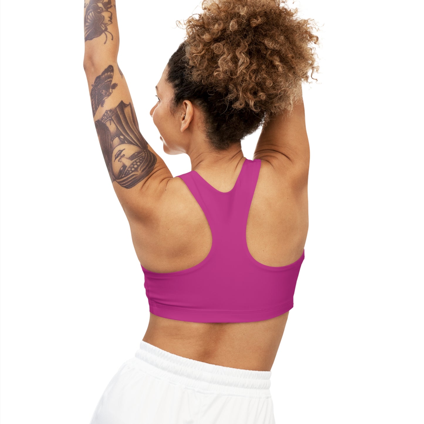 GRUMONH Seamless Sports Bra Pink