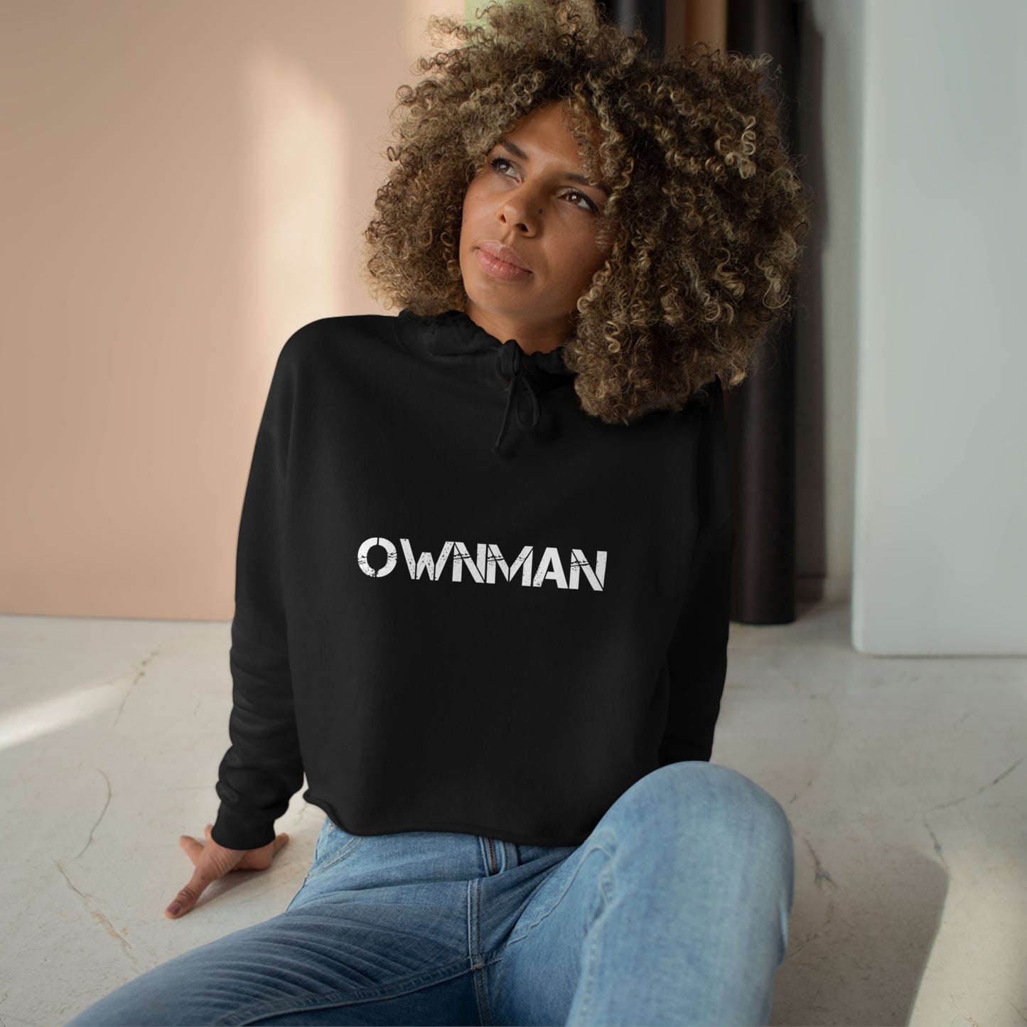 Women’s OWNMAN Crop Hoodie