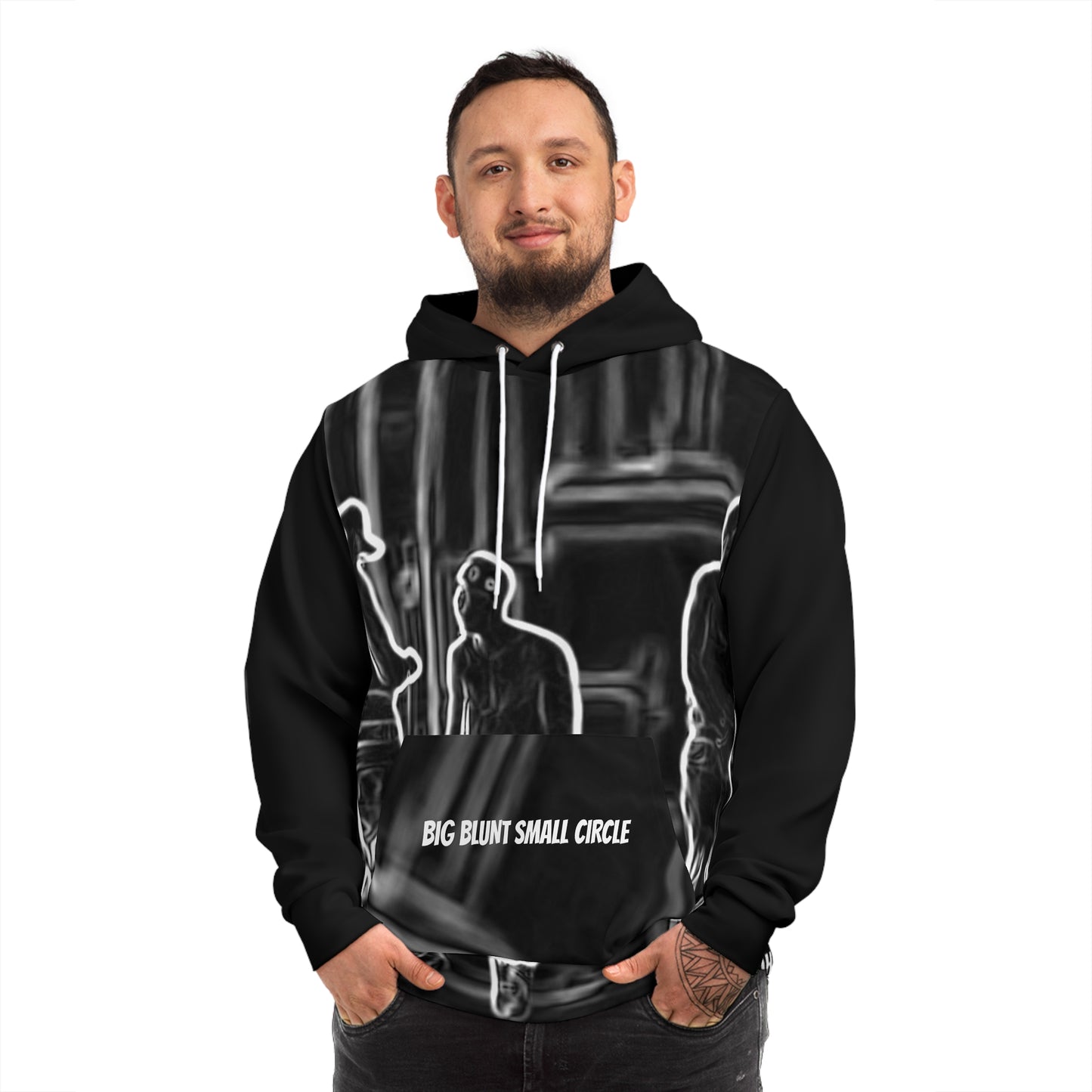 BIG BLUNT SMALL CIRCLE - Unisex Heavy Blend™ Hooded Sweatshirt