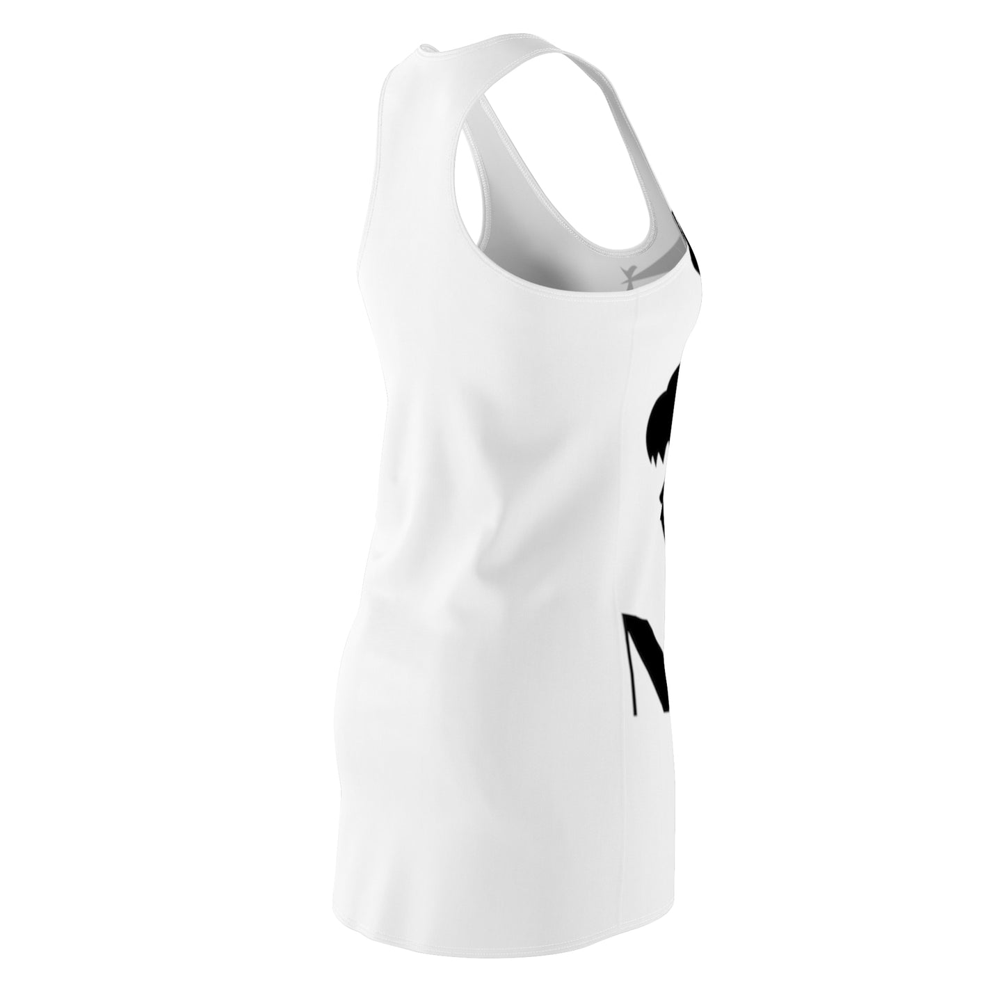 GRUMONH Women's Cut & Sew Racerback Dress White