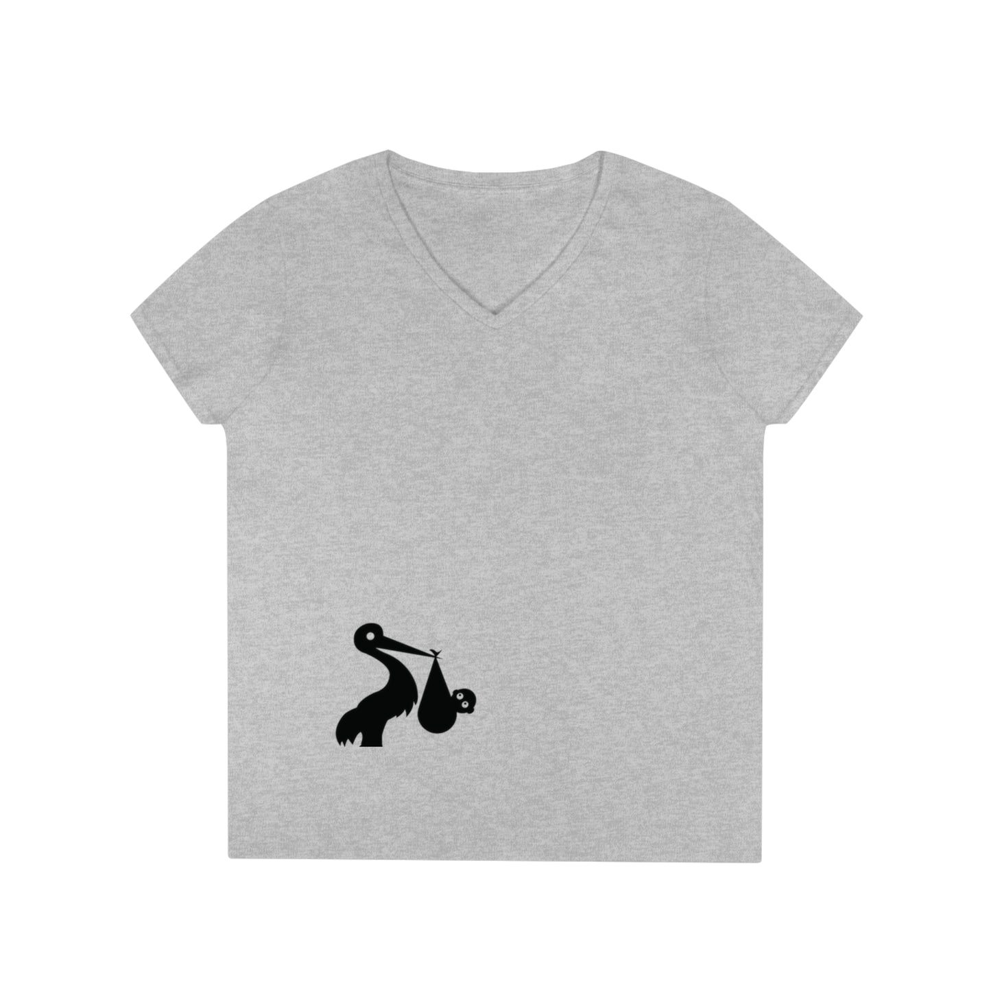 GRUMONH Ladies' V-Neck T-Shirt