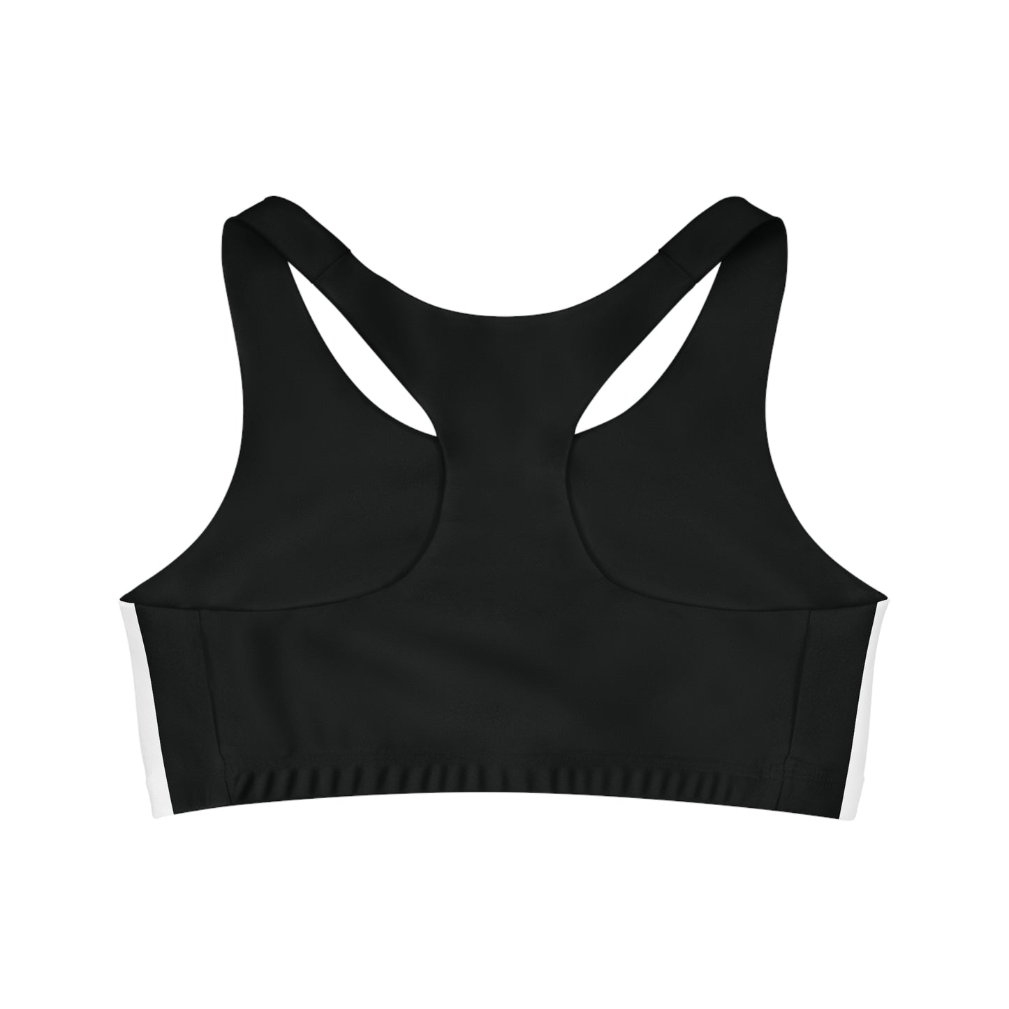 GRUMONH Seamless Sports Bra Black back