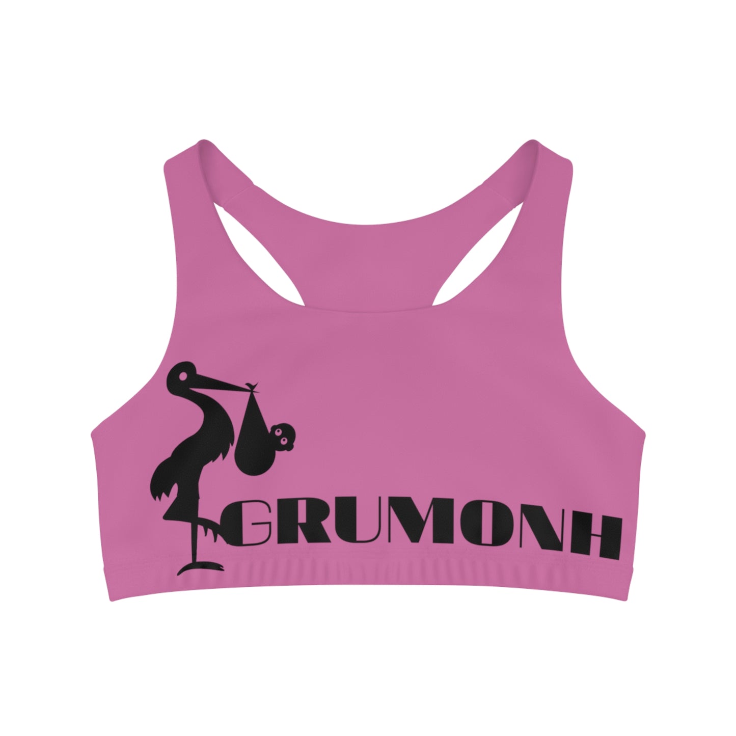 GRUMONH Seamless Sports Bra Pink