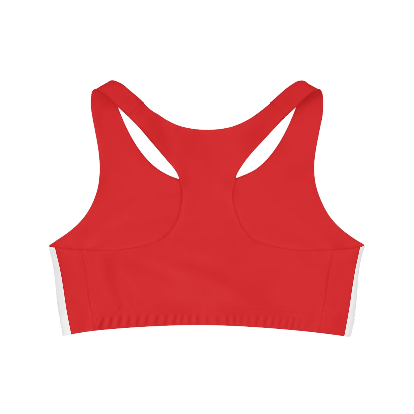 GRUMONH Seamless Sports Bra Red back