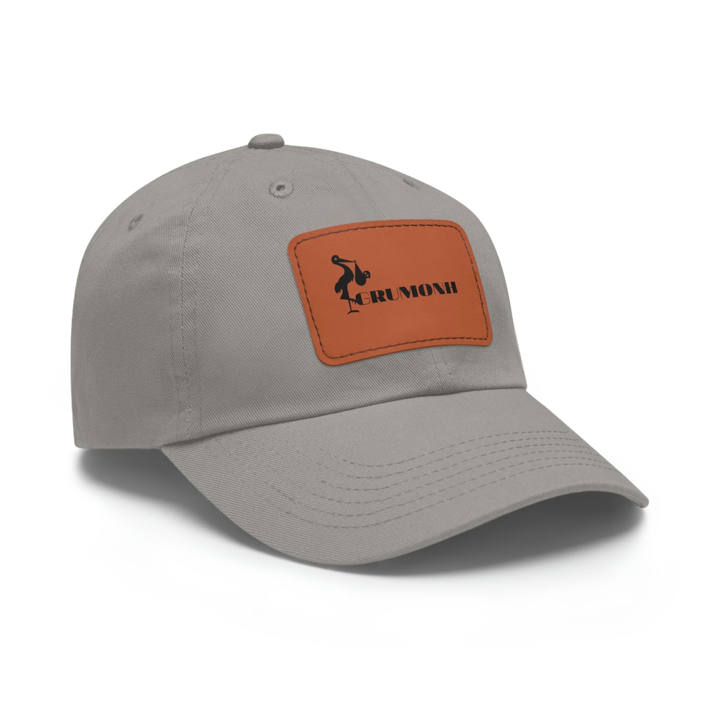 GRUMONH - Dad Hat with Leather Patch