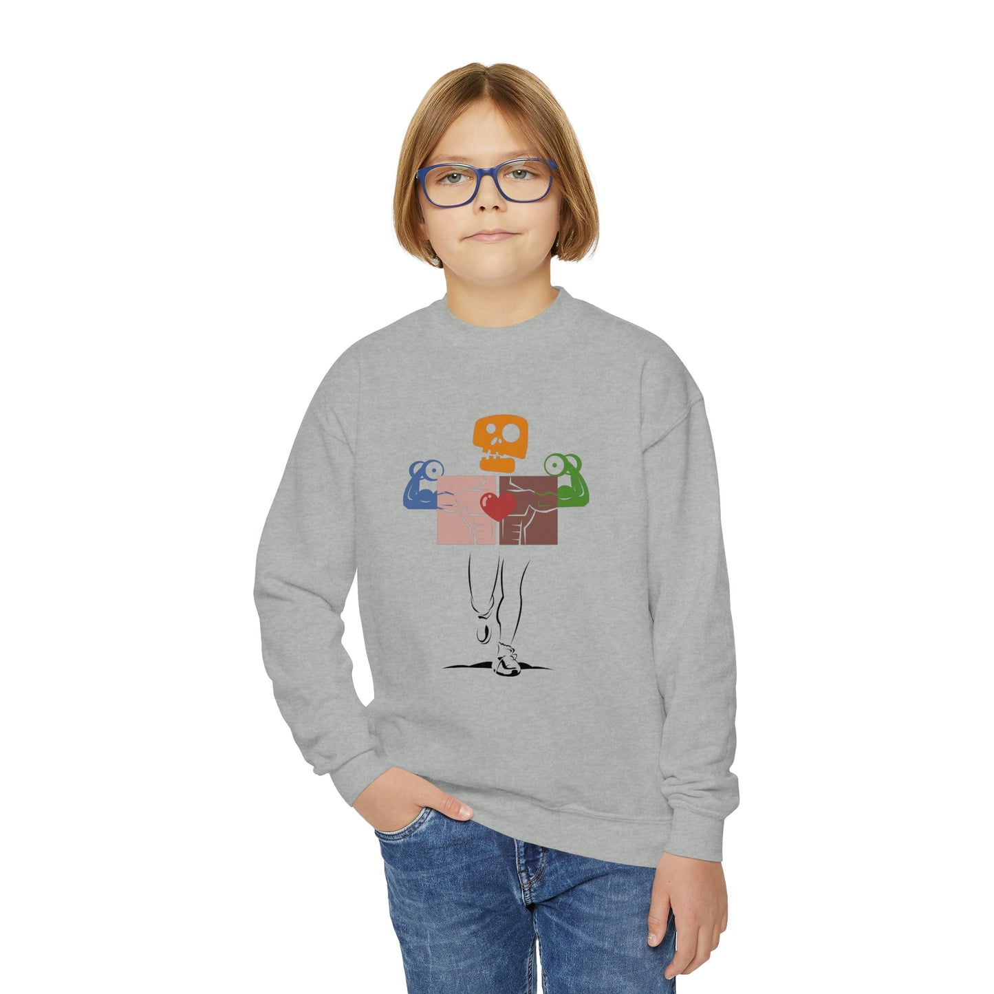 OWN MAN Youth Crewneck Sweatshirt