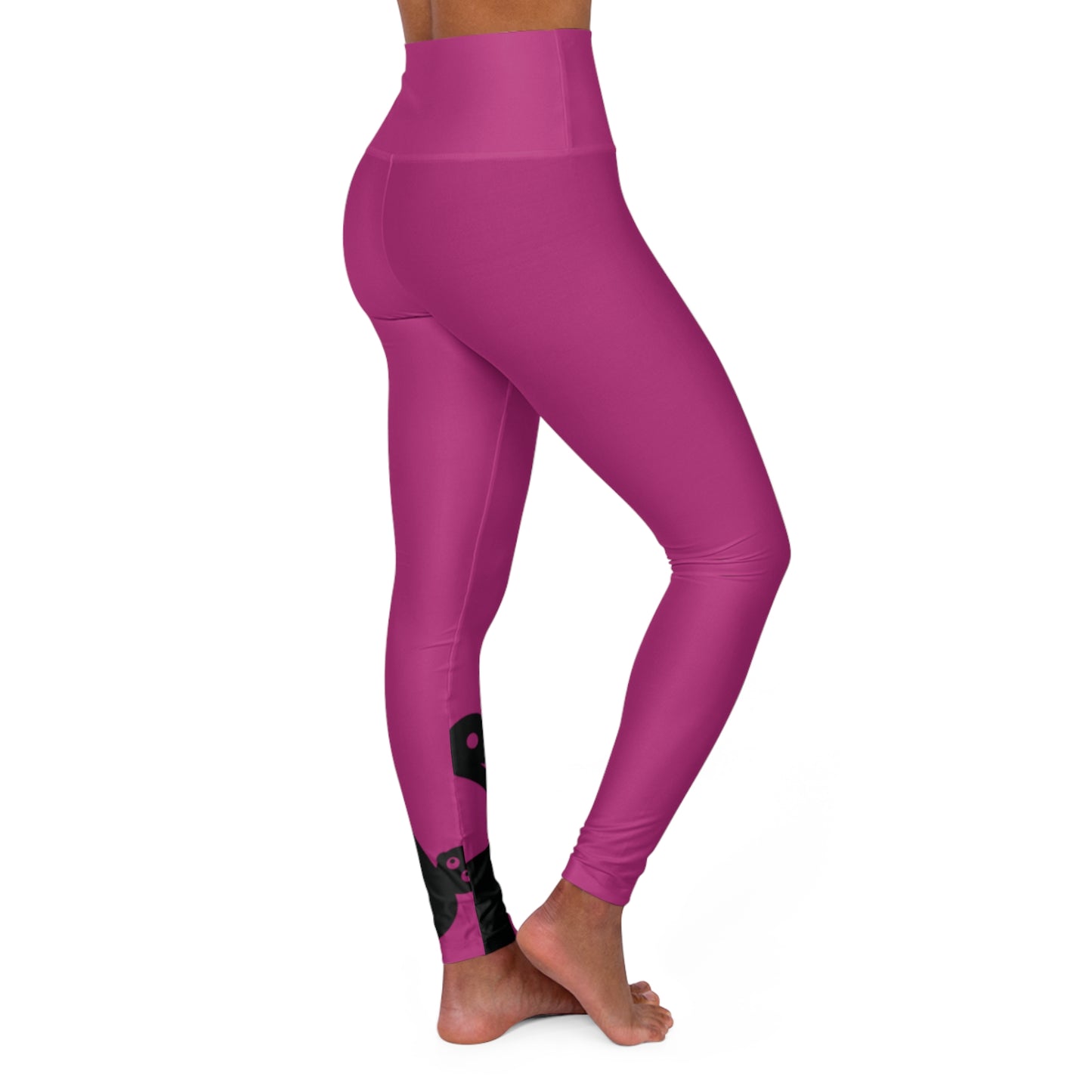 GRUMONH High Waisted Yoga Leggings Pink