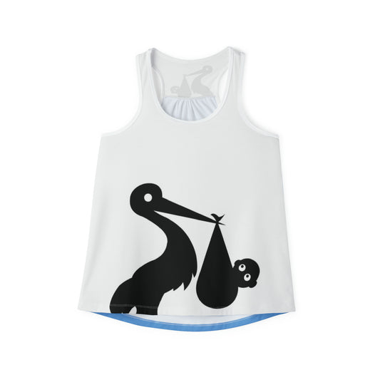 GRUMONH Women's Tank Top Sky Blue back