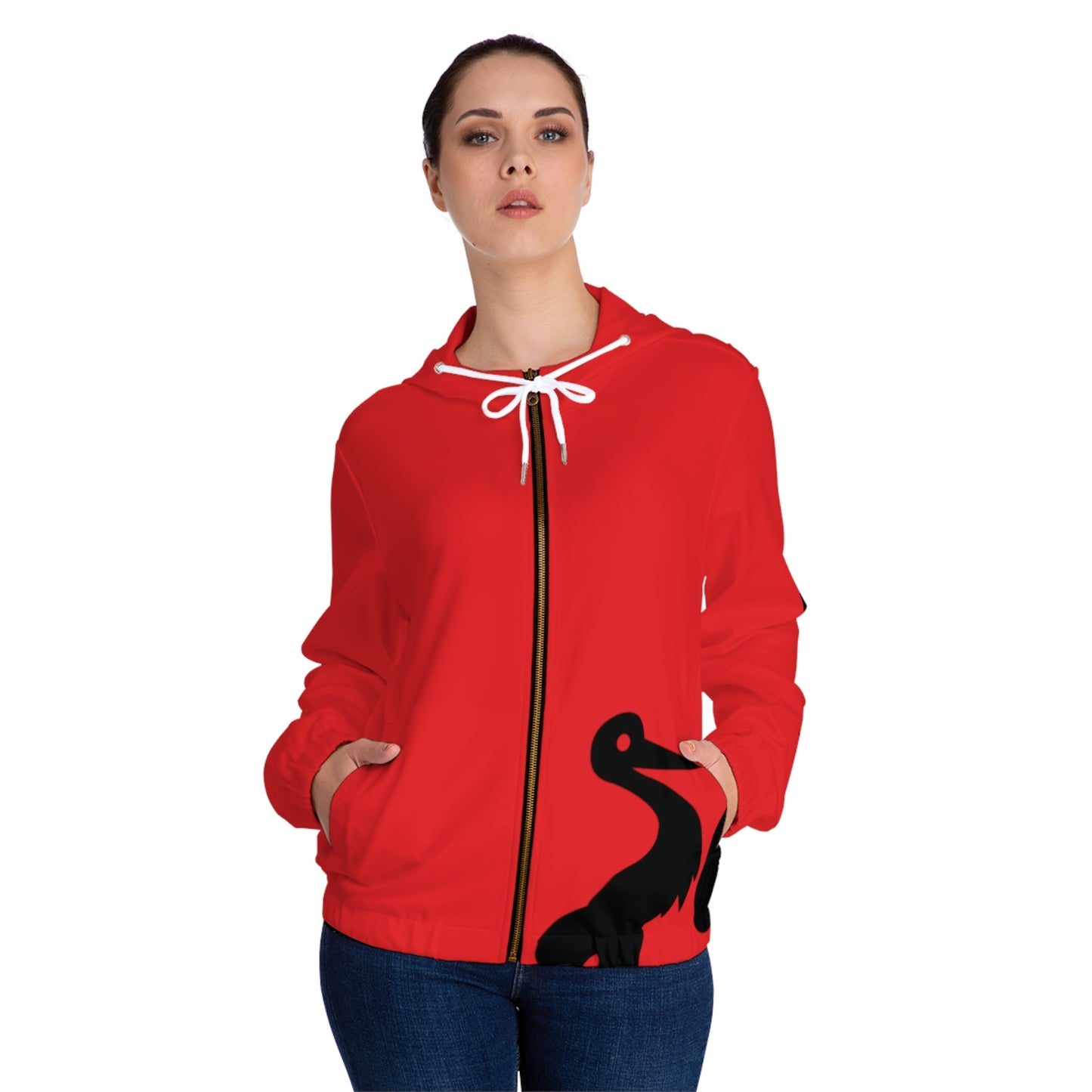 GRUMONH Women’s Full-Zip Hoodie (AOP)