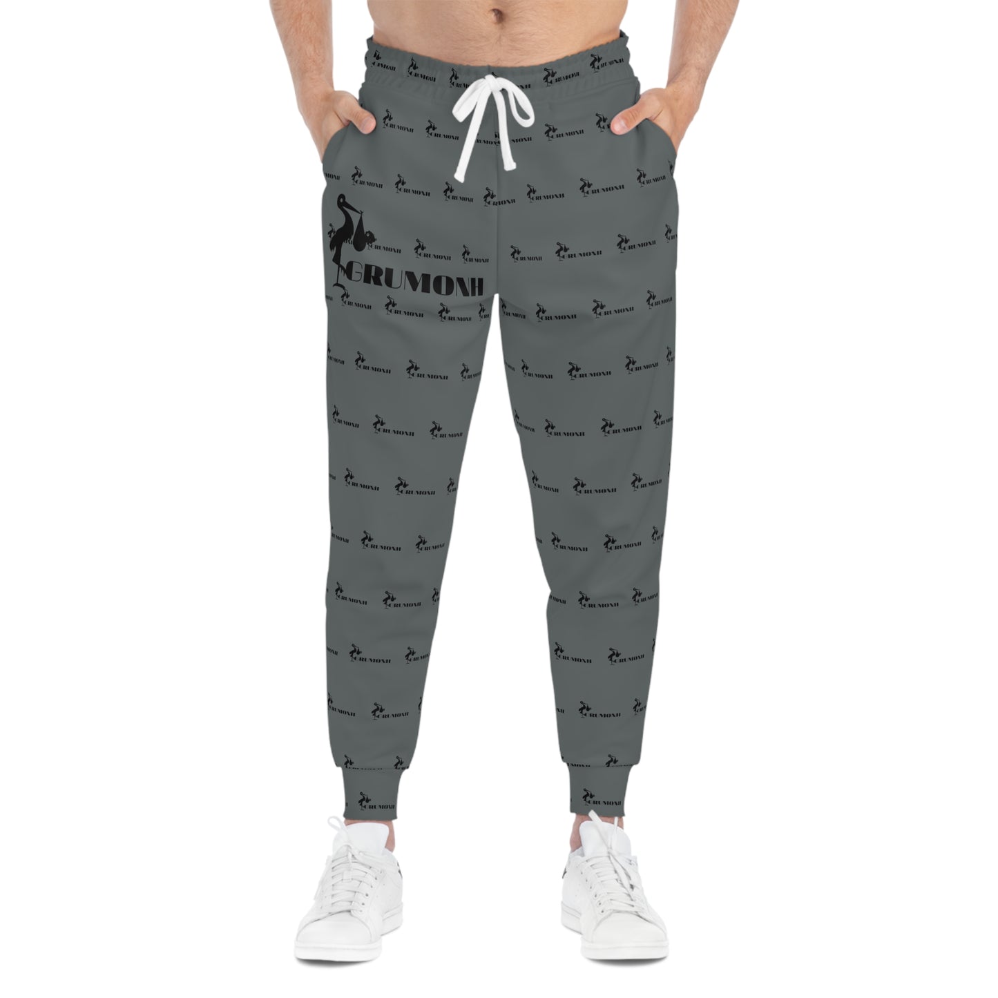 GRUMONH Athletic Joggers Grey