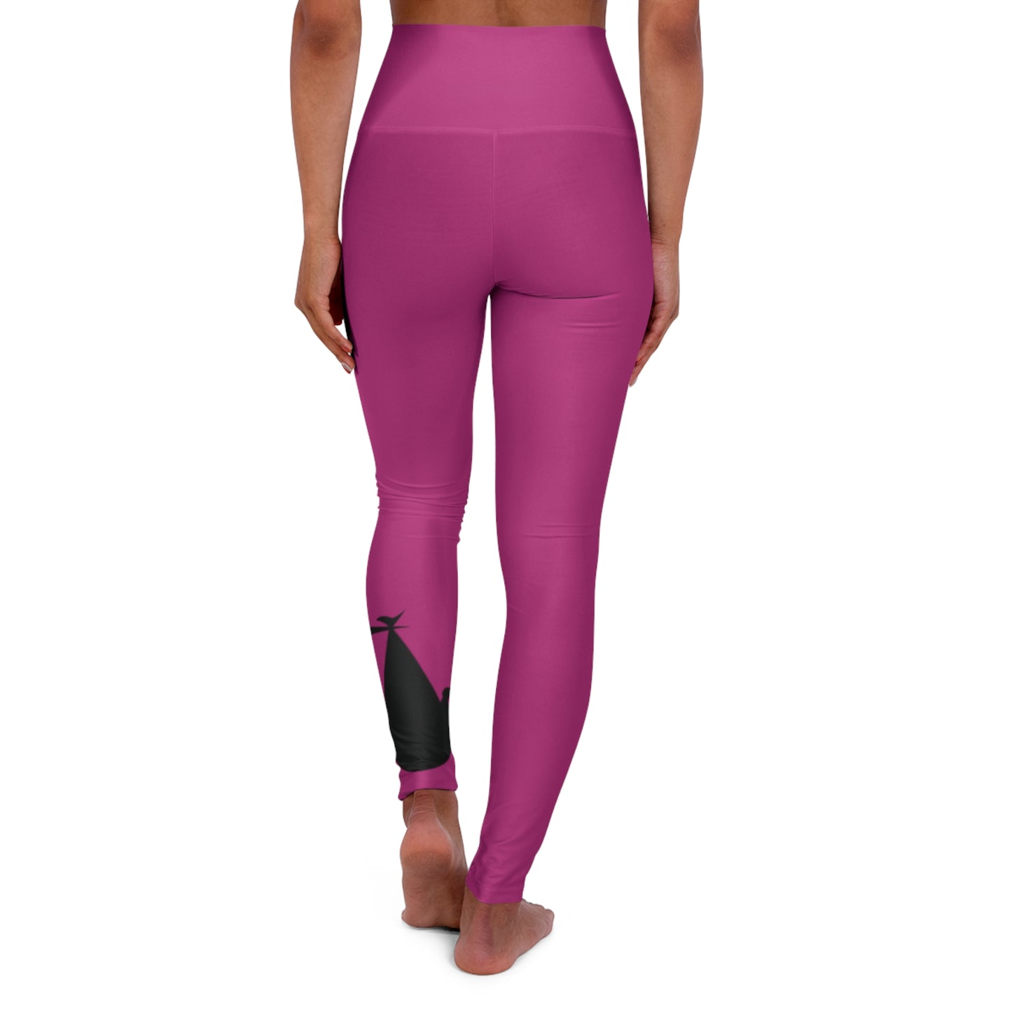 GRUMONH High Waisted Yoga Leggings Pink