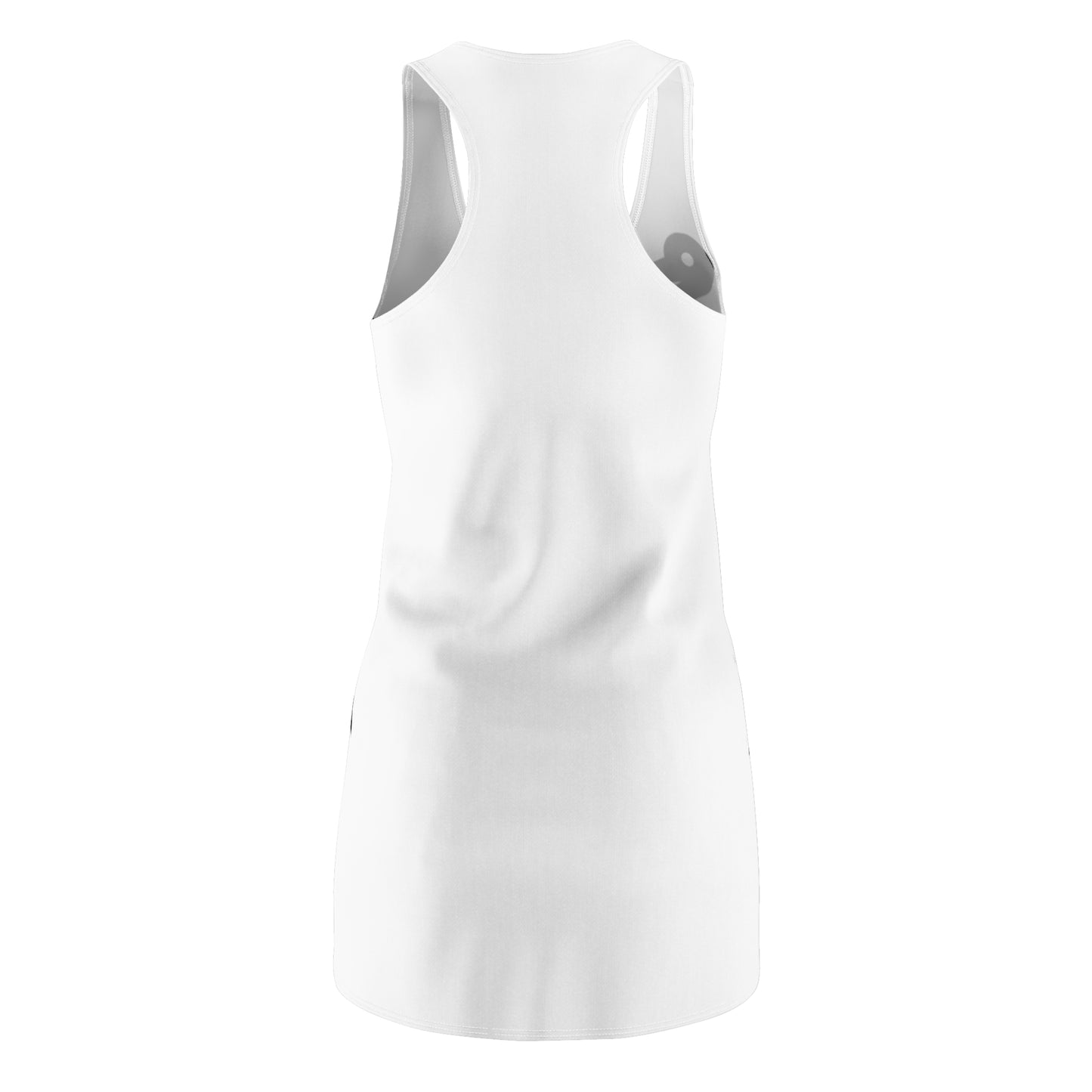 GRUMONH Women's Cut & Sew Racerback Dress White
