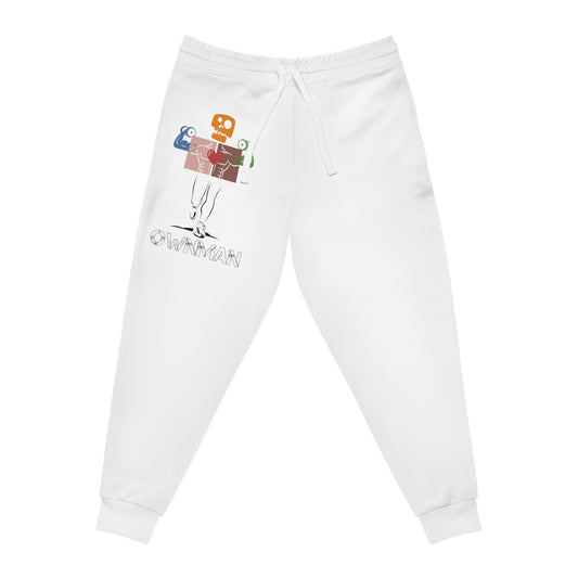 OWN MAN - Athletic Joggers White