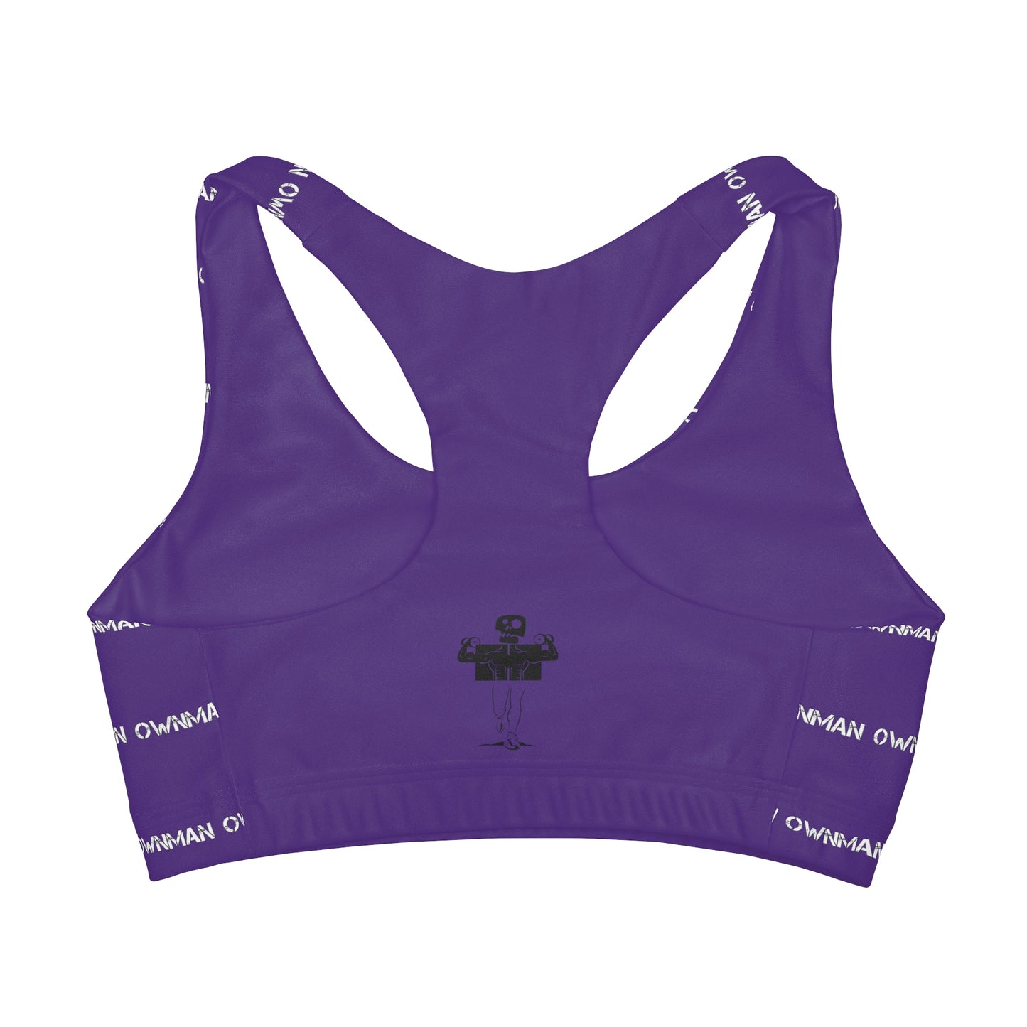 OWN MAN - Girls' Double Lined Seamless Sports Bra Purple